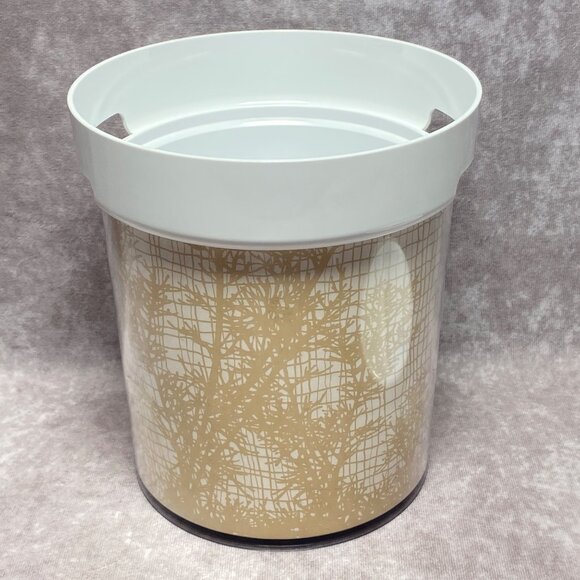 Vintage Thermo-Serv Ice Bucket Shadow Fern Pattern With Lid Barware USA - Picture 11 of 14